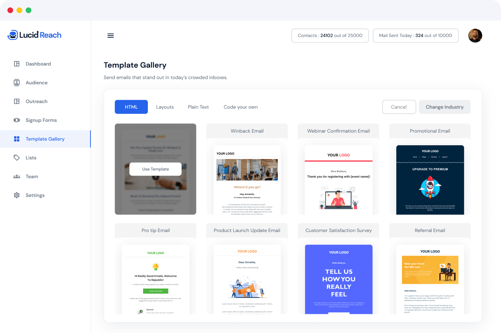 Email Template library